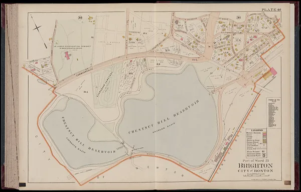 Atlas of Dorchester, West Roxbury and Brighton, city of Boston