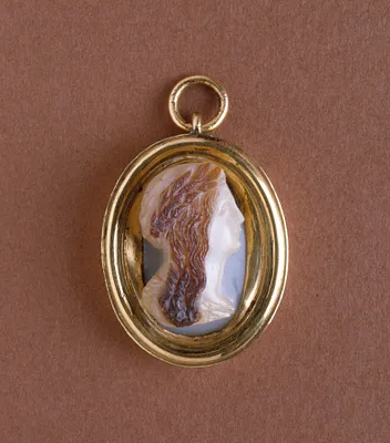 Cameo Portrait of a Wreathed Lady