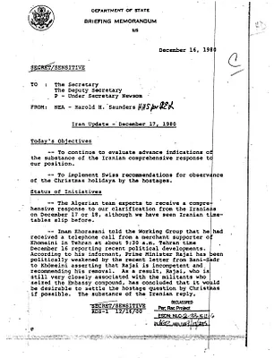 Iran Update: December 17, 1980
