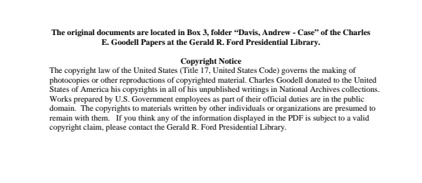 Davis, Andrew - Case