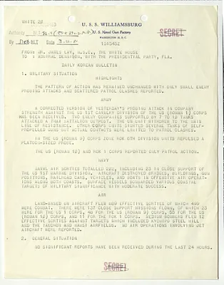 Memorandum, Daily Korean Bulletin