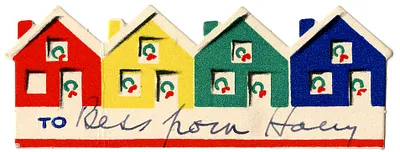 Christmas Gift Tag from Harry S. Truman to Bess W. Truman