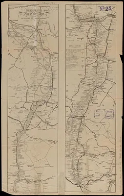 Bradshaw's map of the Rhine from Rotterdam to Schafhausen