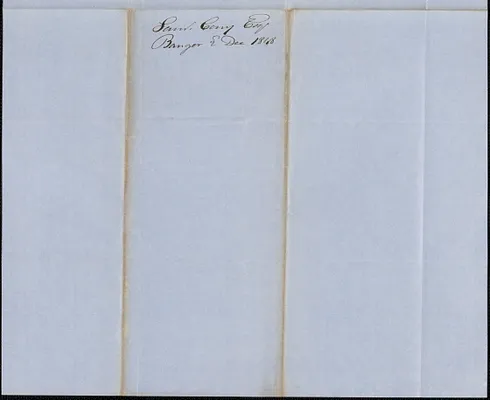 Samuel Cony to George Coffin, 2 December 1848