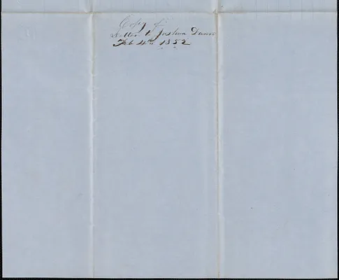 Copy of a letter from Samuel Warner to Joshua Dunn, 4 February 1853