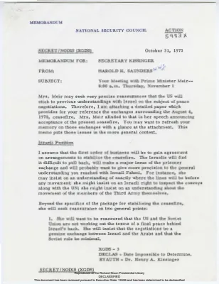 Rabin/Kissinger (Dinitz) January-July 1973 [3 of 3]