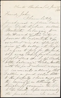 Letter from Thomas F. Cordis to John D. Long, June 25, 1874
