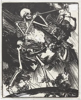 La Mort et les Passions fondant sur la terre