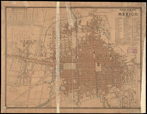 Plano general de la Ciudad de Mexico