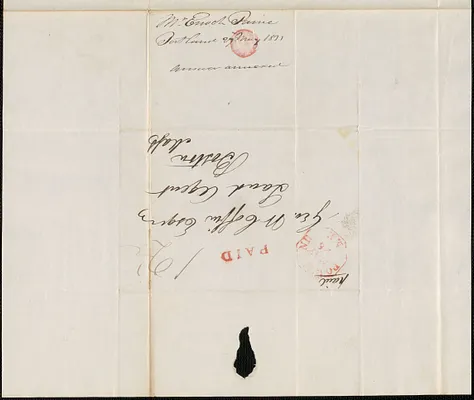 Enoch Paine to George Coffin, 27 May 1833