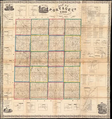 Map of Portage Co., Ohio