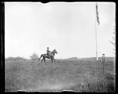 Unidentified horse and rider