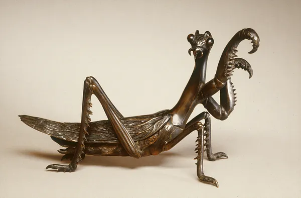 Brush Rest in the Shape of a Praying Mantis