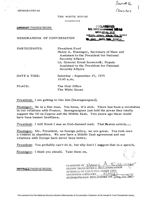 September 27, 1975 - Ford, Kissinger