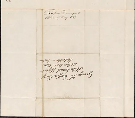 Rufus Davenport to George Coffin, 29 May 1837