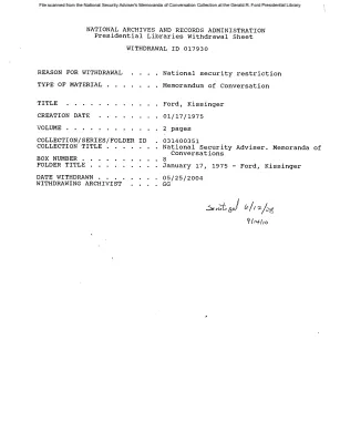 January 17, 1975 - Ford, Kissinger