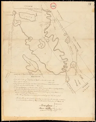 Plan of Fryeburg made by Nathaniel Merrill, dated 1794-5.