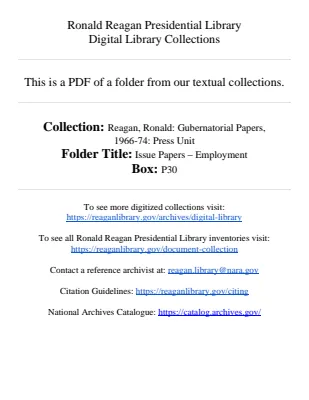 Issue Papers - Employment