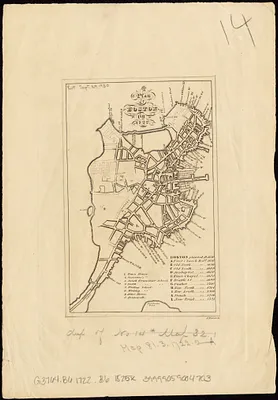 A plan of Boston in 1722