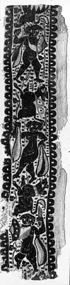 Garment Decoration (""Clavus"") with a Scene of the Chase