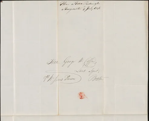 Asa Redington to George Coffin, 9 July 1846