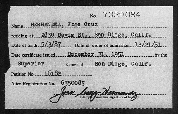 Hernandez, Jose Cruz - 1951