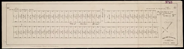 [Plan of lots on West Selden Street, Dorchester]