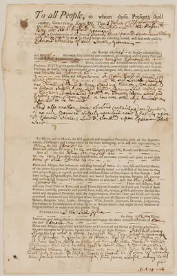 Mortgage deed from Joshua Child to Edmund Wheeler for 10 acres land and buildings in Lincoln, and another ½ acre land in consideration of 73£ 17/ 4p.