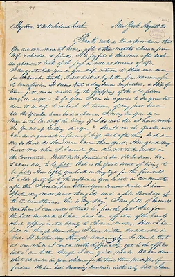 Letter from James C. Jackson, New York, [New York], to William Lloyd Garrison, [1840] August 21