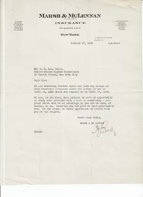 Letters Received to Mr. C.B. Lee, January 27, 1928