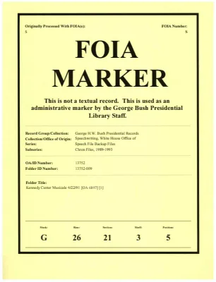 Kennedy Center Musicale 4/22/91 [OA 6897] [1]