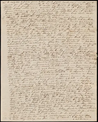 Partial letter from Caroline Weston, [Boston, Mass.], to Debora Weston, [14 Feb. 1839?]