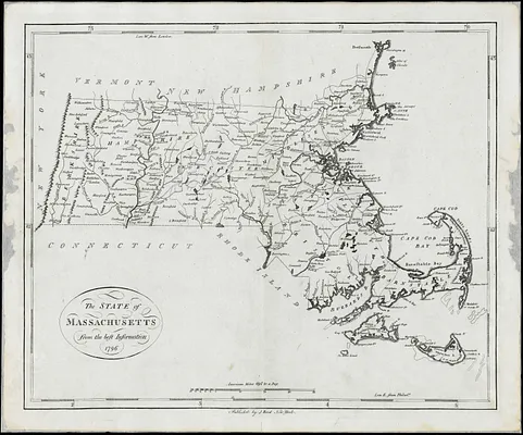 The state of Massachusetts from the best information