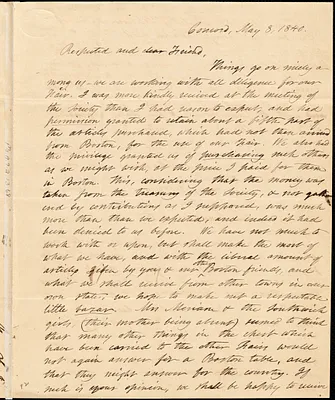 Letter from Mary Clark, Concord, [New Hampshire], to Maria Weston Chapman, 1840 May 8