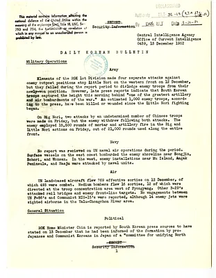 Memorandum, Daily Korean Bulletin