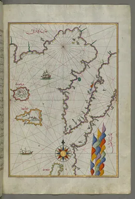 Map of the Islands of Semendrek and Imroz in the Aegean Sea