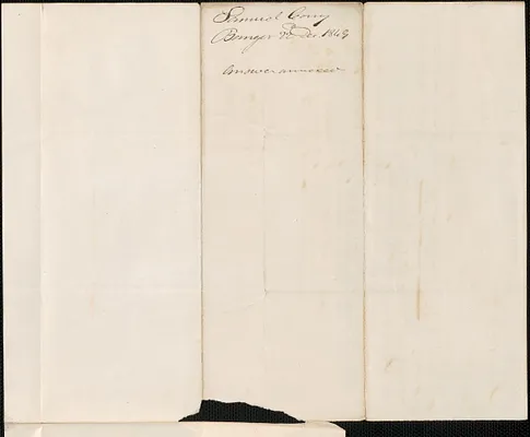 Samuel Cony to George Coffin, 22 December 1849