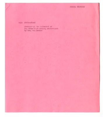 Cross Reference Memorandum