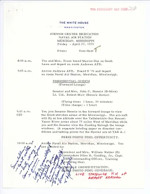 President's Handwriting, April 1973 [4 of 4]