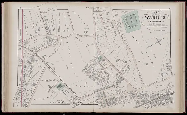 Atlas of the county of Suffolk, Massachusetts : vol. 2nd late city of Roxbury, now wards 13-14 and 15, city of Boston