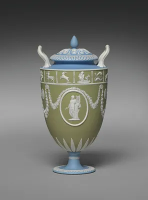 Covered Vase (one of a pair)