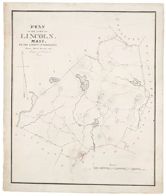 Plan of the town of Lincoln, Mass. in the county of Middlesex