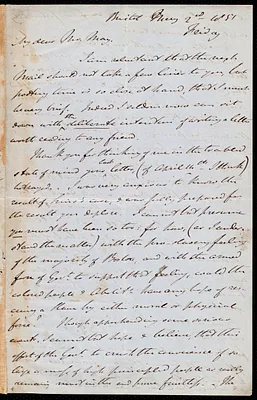 Letter from John Bishop Estlin, Bristol, to Samuel May, May 2nd, 1851