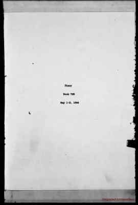 Volume 726, May 1 – May 2, 1944