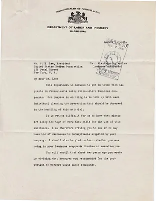 Letters Received to C.B. Lee, August 6, 1928