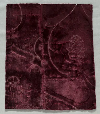 Two Velvet Fragments Sewn Together