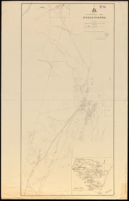 Topographical map of Meekatharra