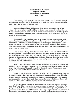 Radio Address 6/1 - Medicaid and Children