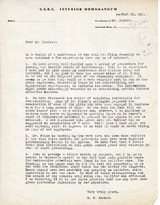 Memorandum to Mr. Roeder [A. Roeder], September 25, 1925