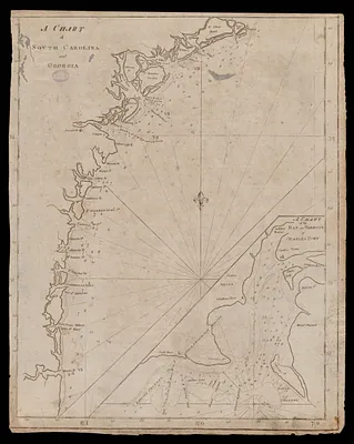 A chart of South Carolina and Georgia